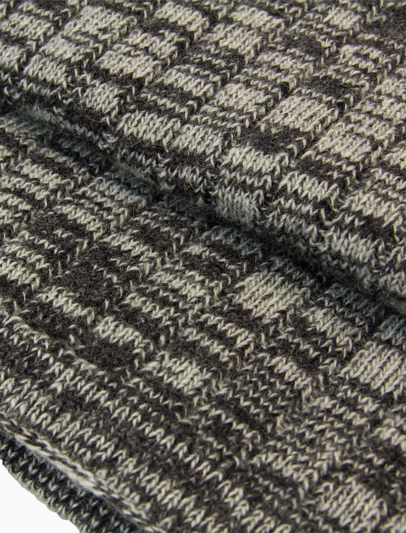 Charcoal Melange Wool & Cashmere Scarf | 40 Colori