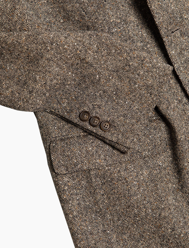 Taupe Donegal Wool Blazer | 40 Colori