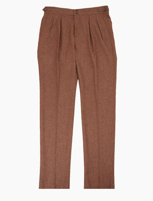 Rouge Plain Weave Lambswool High Waisted Trousers | 40 Colori