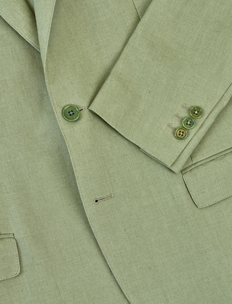 Green Irish Linen Blazer