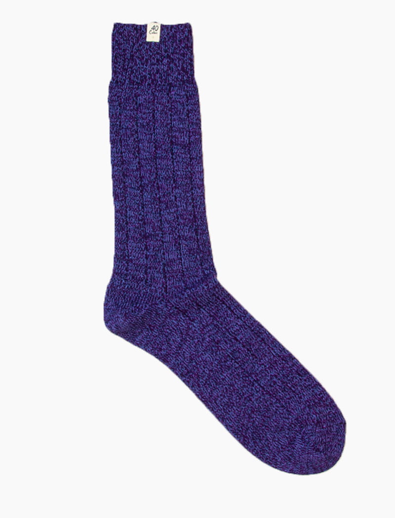Plum Thick Organic Cotton Socks | 40 Colori