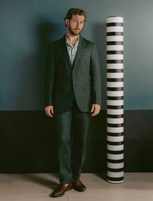 Dark Green Linen Suit | 40 Colori