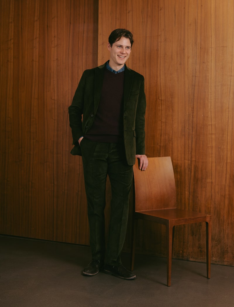 Dark Green 12 Wale Corduroy Blazer | 40 Colori