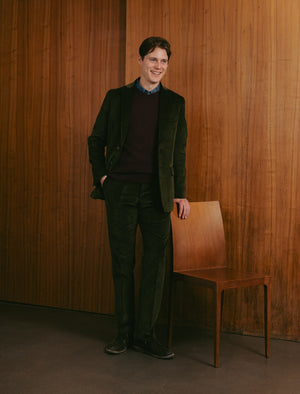 Dark Green 12 Wale Corduroy Blazer | 40 Colori