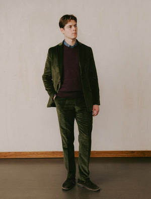 Dark Green 12 Wale Corduroy Blazer | 40 Colori
