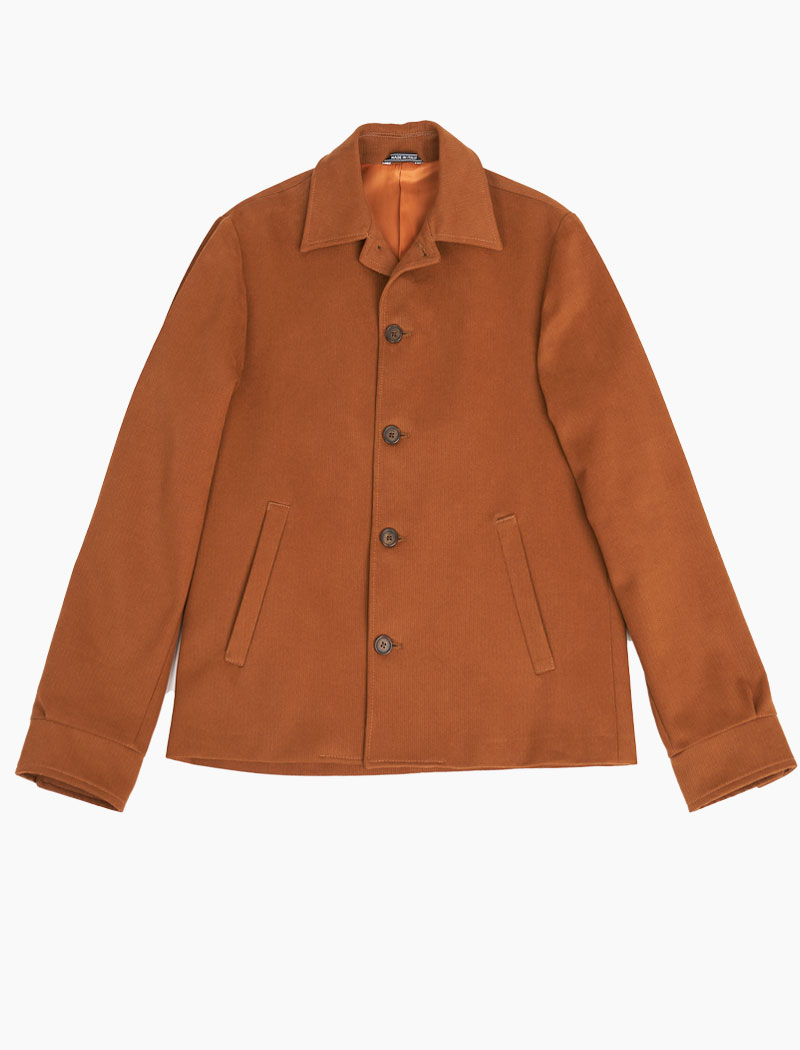 Caramel Brown Bedford Corduroy Blouson