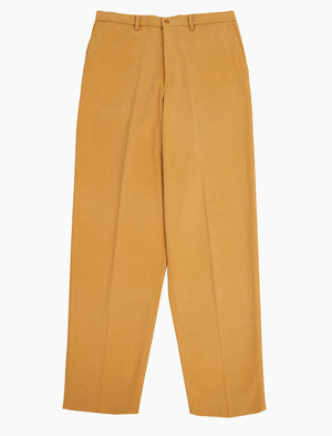 Ocher Yellow Cotton & Cashmere Baker Trouser