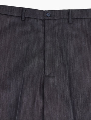 Denim Blue Cotton Baker Trouser