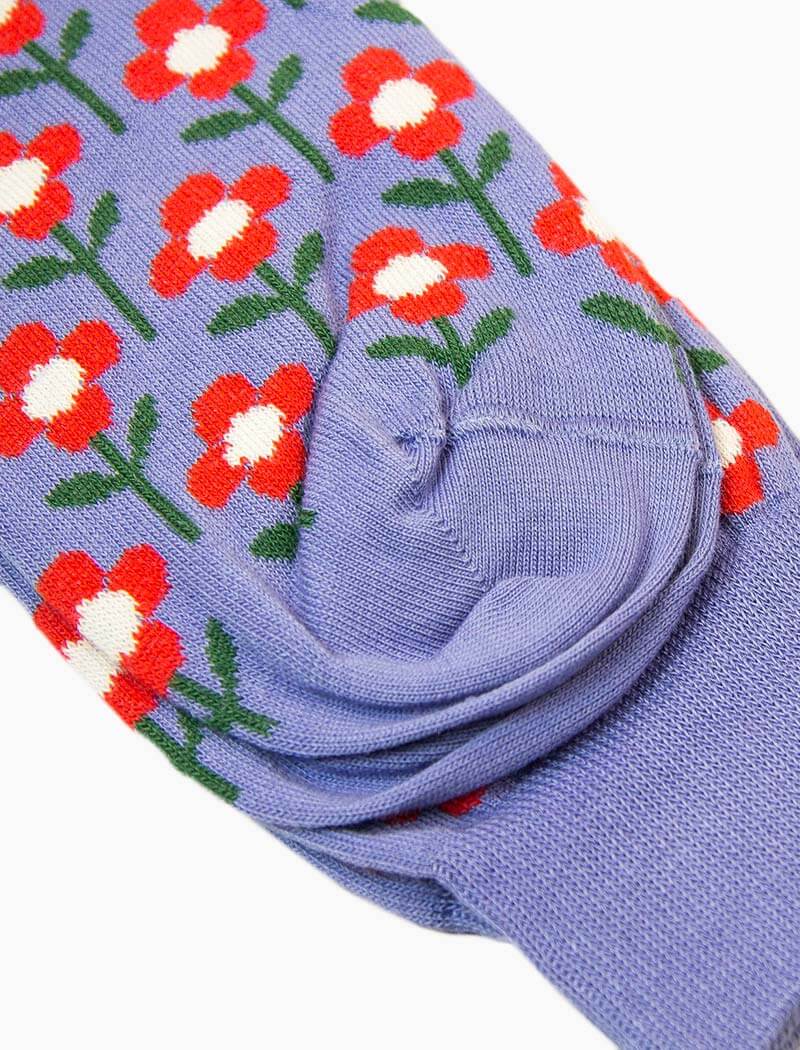 Light Blue Stem Organic Cotton Socks | 40 Colori