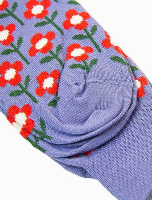 Light Blue Stem Organic Cotton Socks | 40 Colori