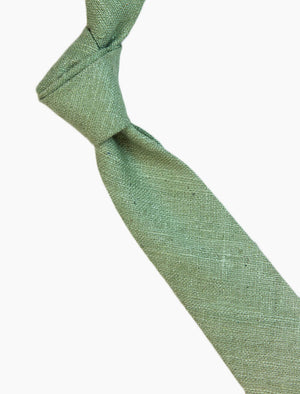 Mint Green Raw Silk Tie | 40 Colori