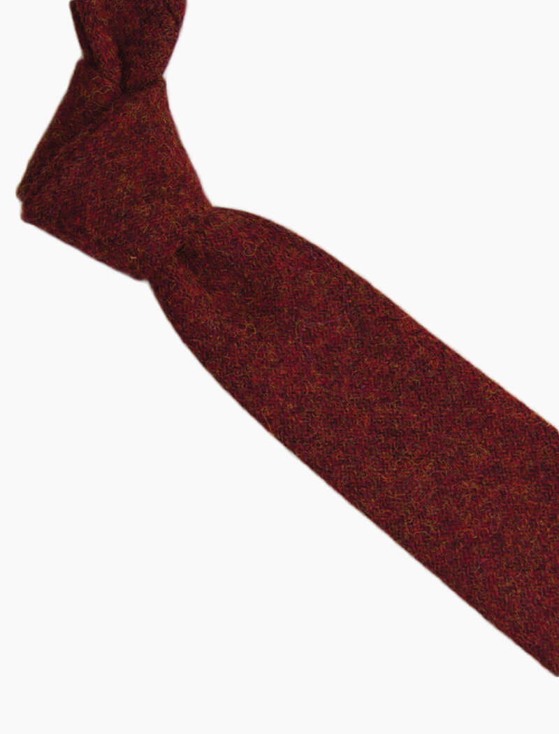 Red Solid Wool Tie | 40 Colori