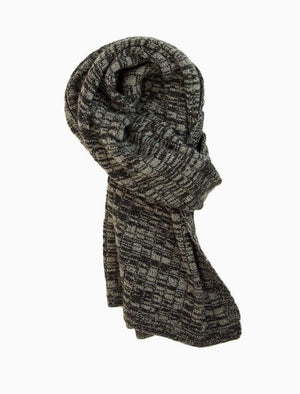 Charcoal Melange Wool & Cashmere Scarf | 40 Colori