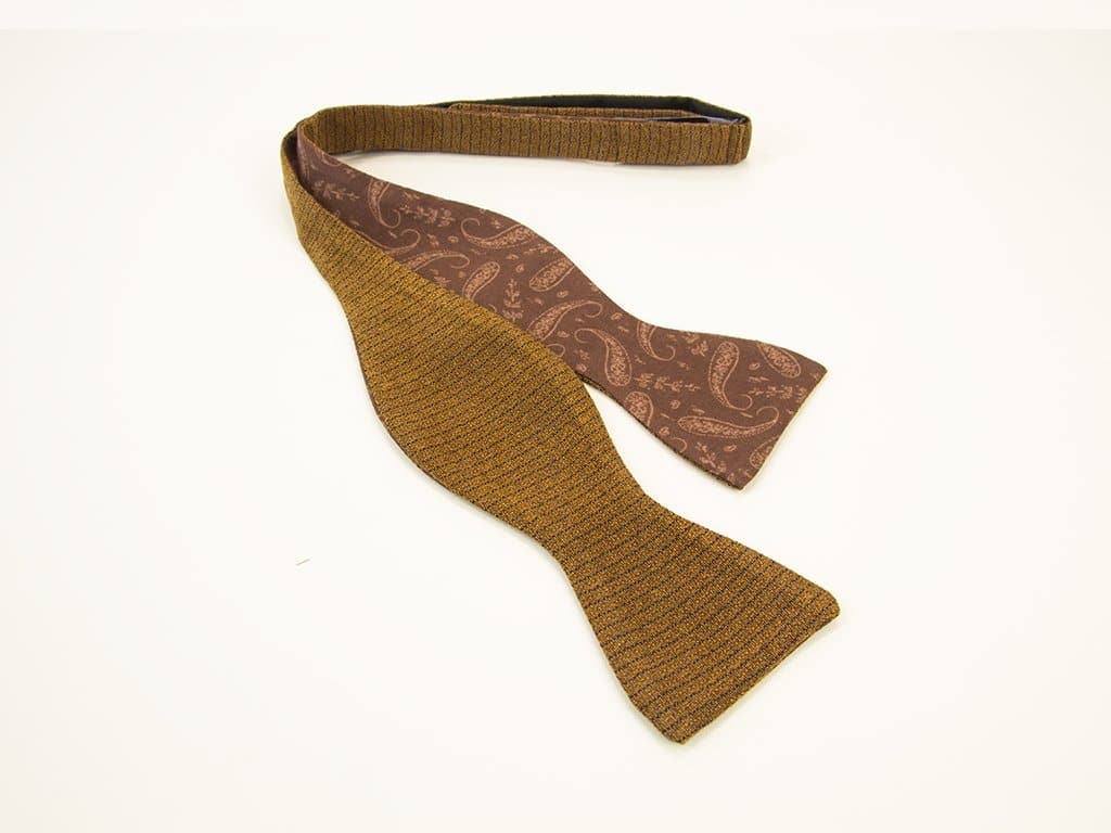 Melange Washed Silk Butterfly Bow Tie