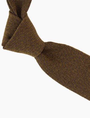 Brown Melange Washed Silk Tie | 40 Colori