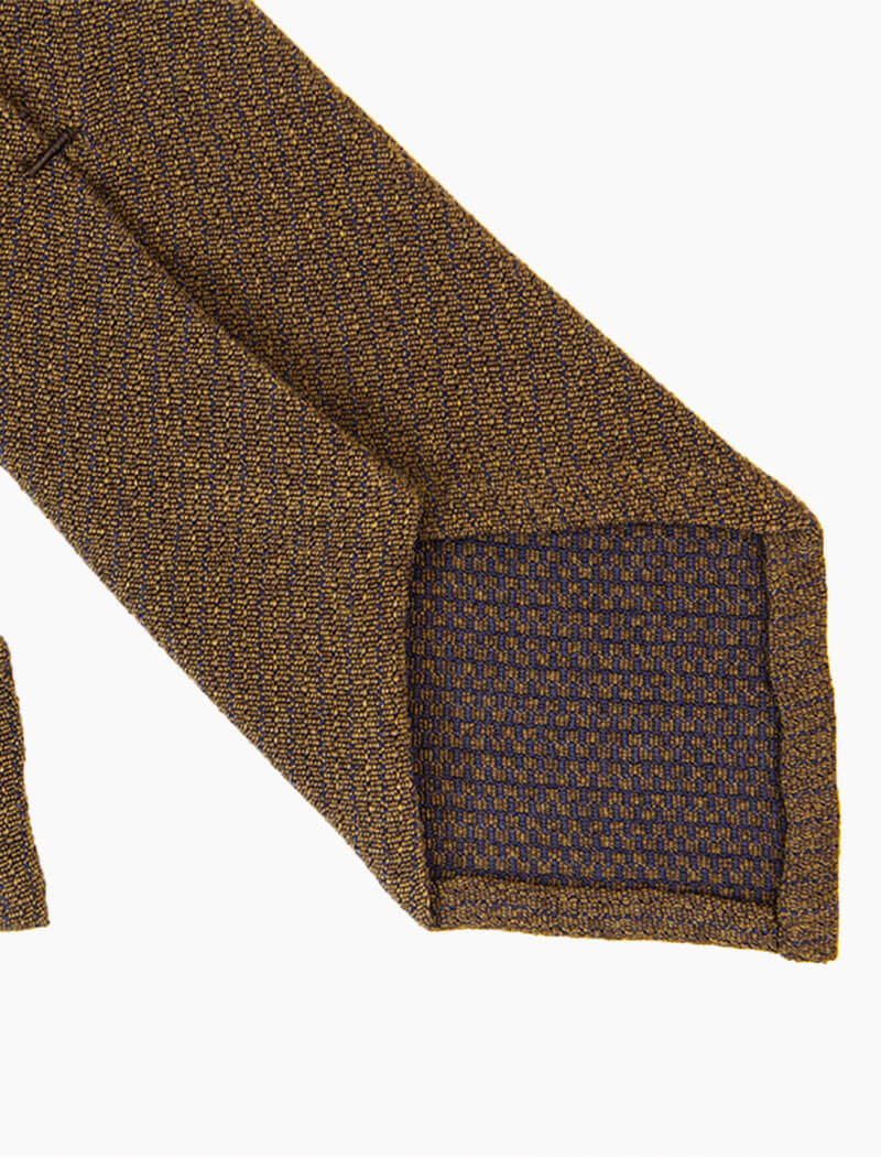 Brown Melange Washed Silk Tie | 40 Colori