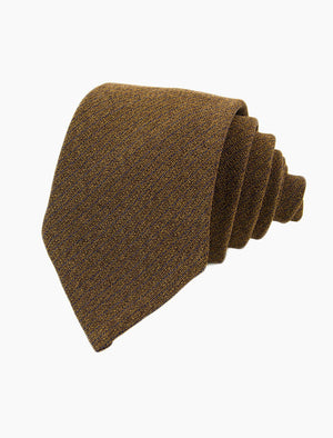 Brown Melange Washed Silk Tie | 40 Colori