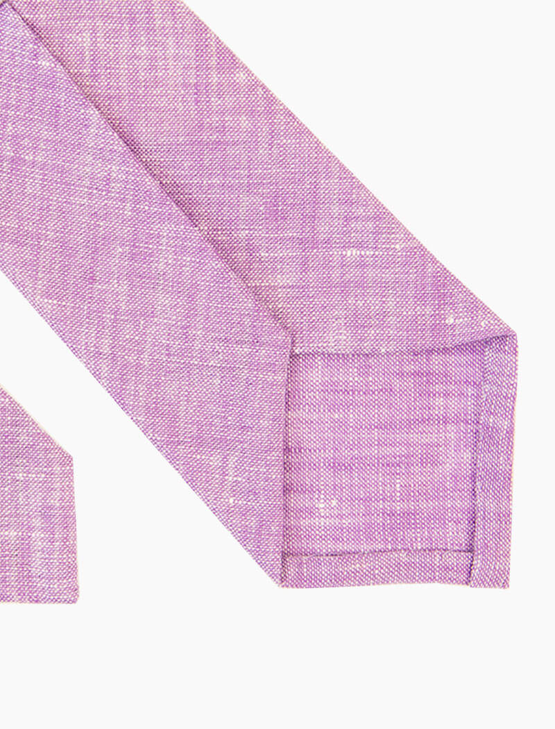 Purple Solid Linen Tie | 40 Colori