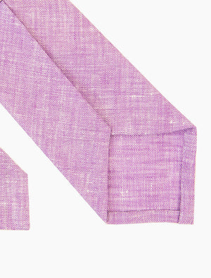 Purple Solid Linen Tie | 40 Colori