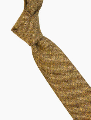 Mustard Macao Wool & Silk Tie | 40 Colori
