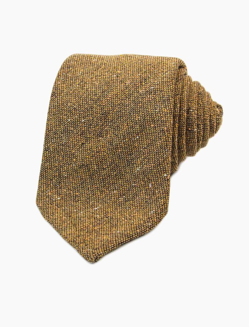 Mustard Macao Wool & Silk Tie | 40 Colori