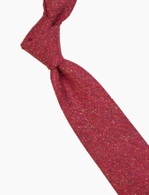 Red Macao Wool & Silk Tie | 40 Colori