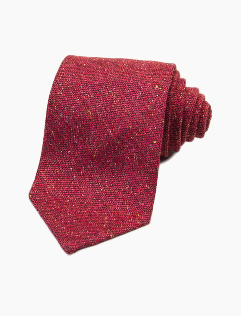 Red Macao Wool & Silk Tie | 40 Colori