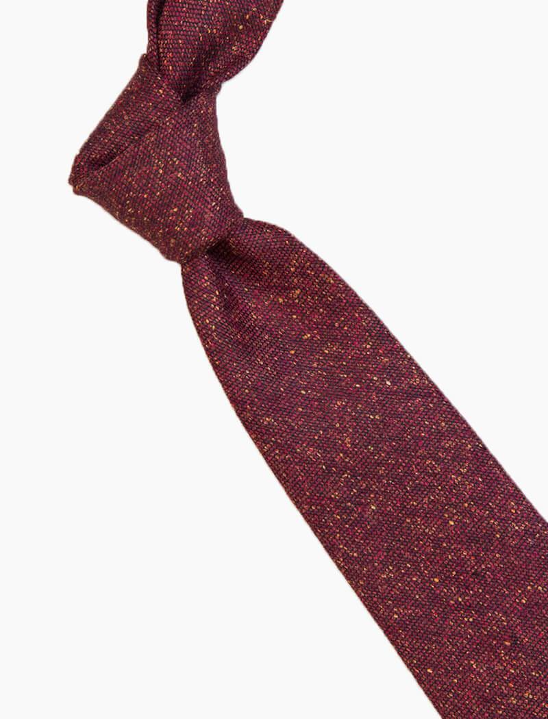 Wine Macao Wool & Silk Tie | 40 Colori