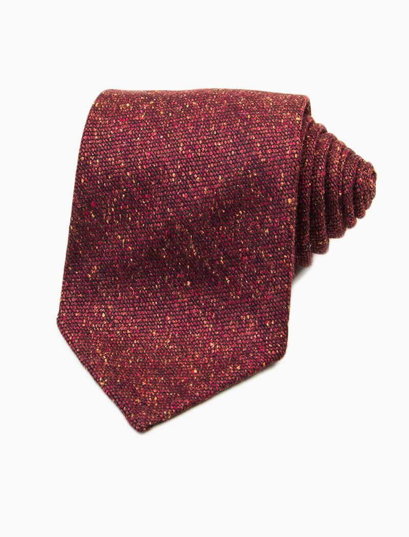 Wine Macao Wool & Silk Tie | 40 Colori