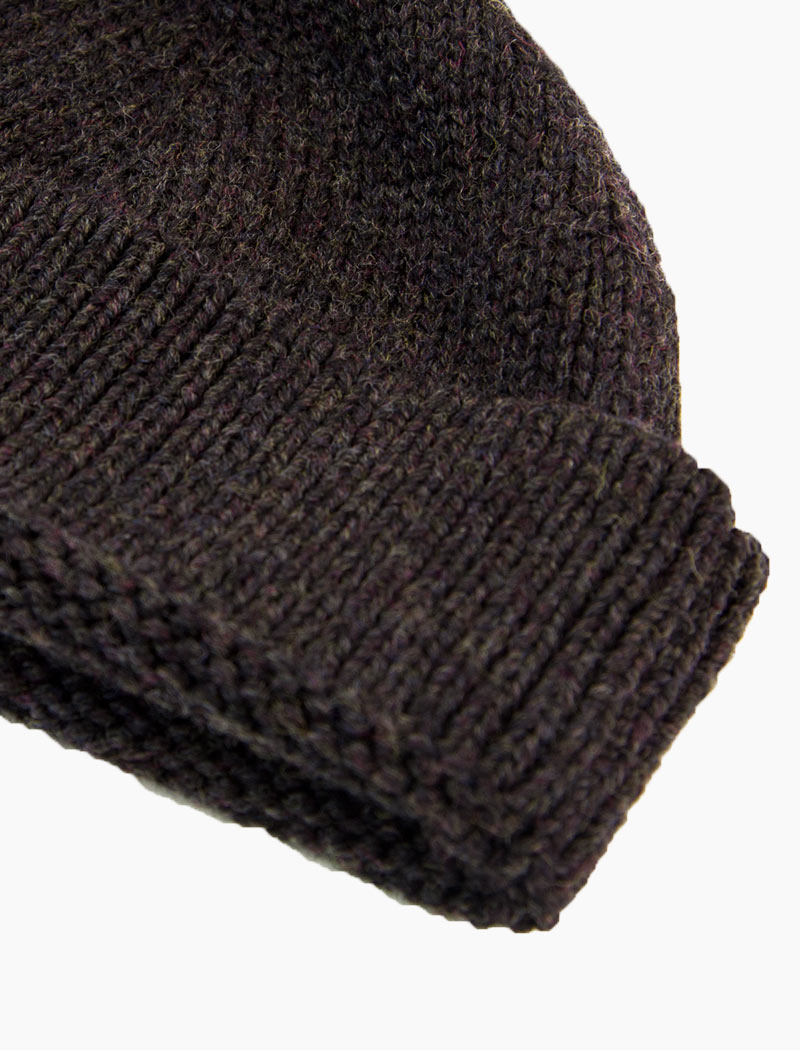 Charcoal Solid Wool Fisherman Beanie | 40 Colori
