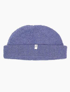 Light Blue Solid 100% Wool Fisherman Beanie - 40 Colori 