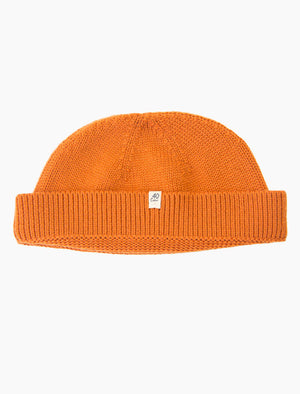 Orange Solid 100% Wool Fisherman Beanie | 40 Colori