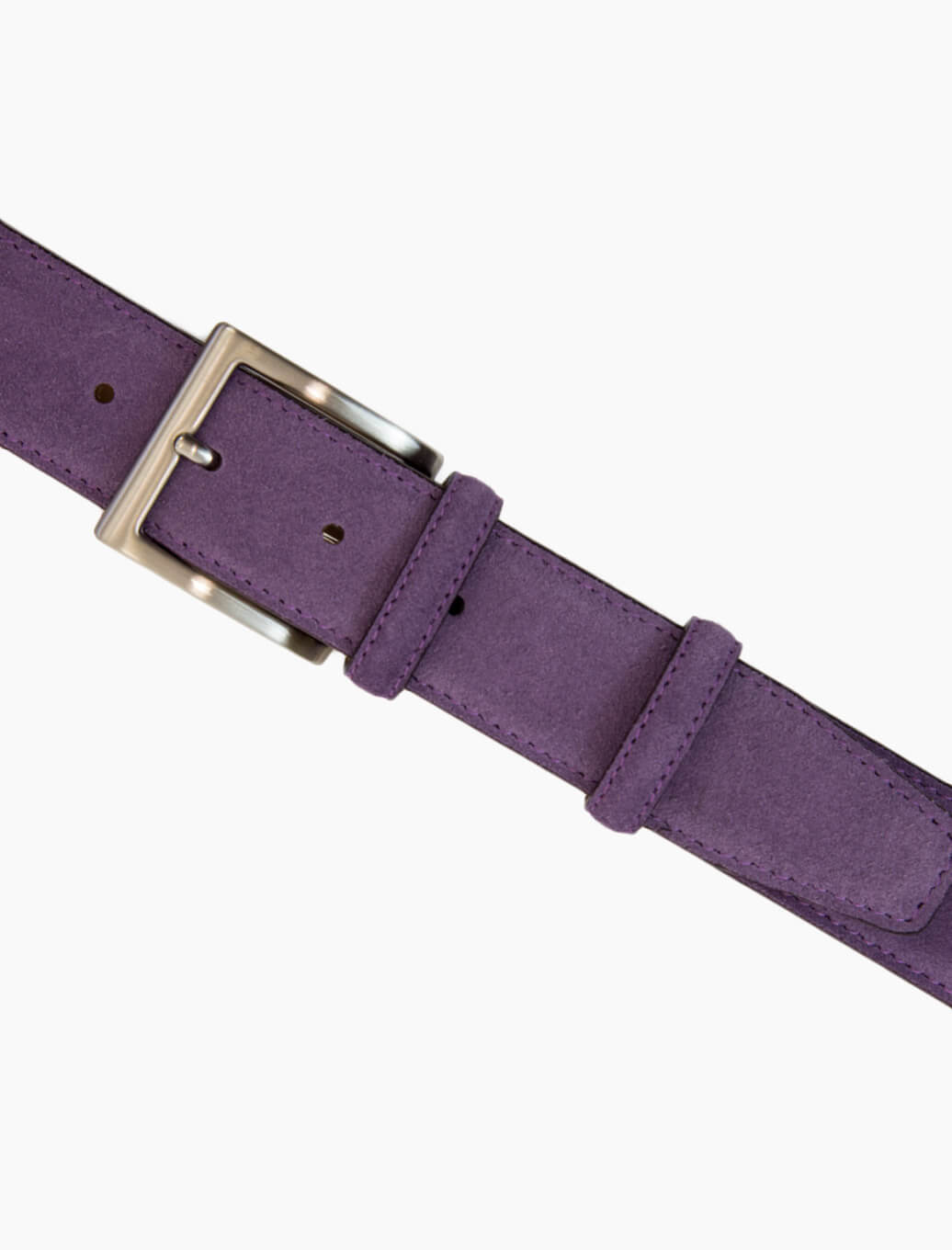 Purple Trento Solid Suede Belt | 40 Colori