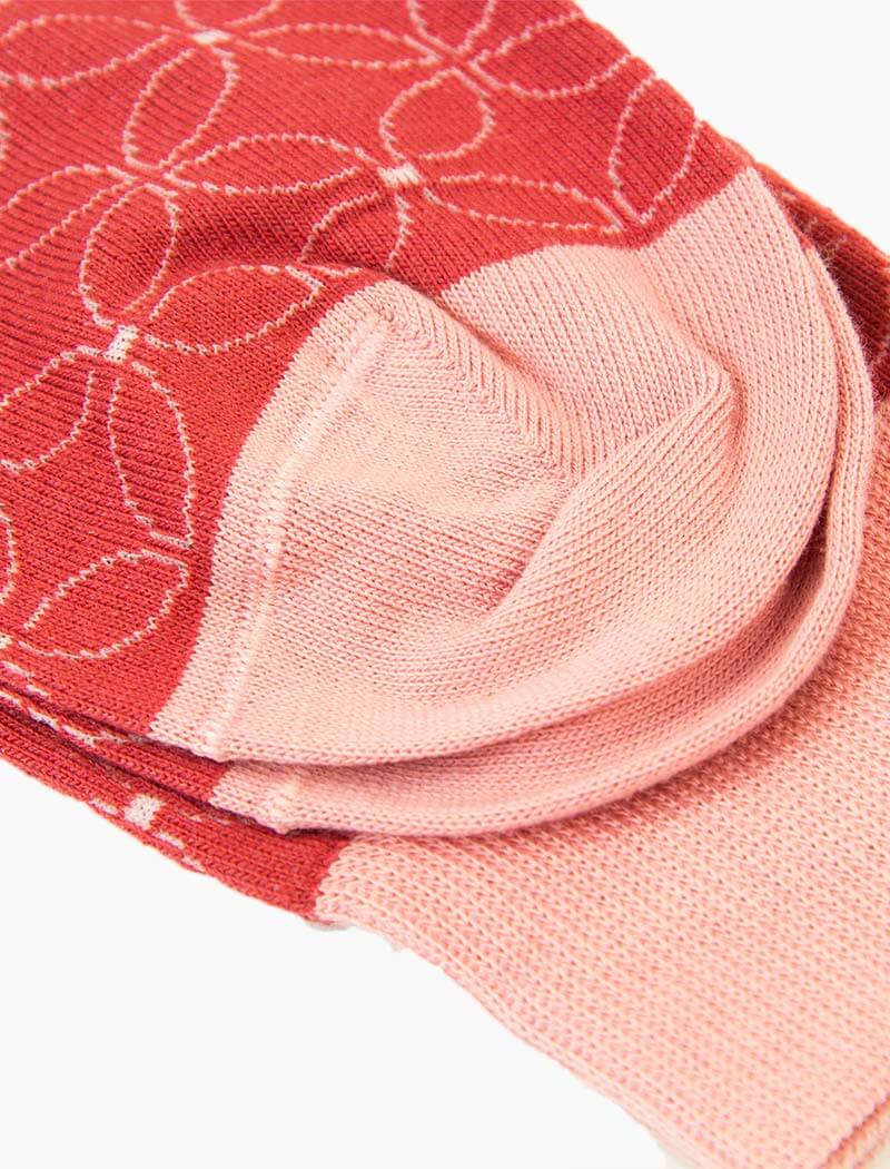 Pink Sicilian Mosaic Organic Cotton Socks | 40 Colori