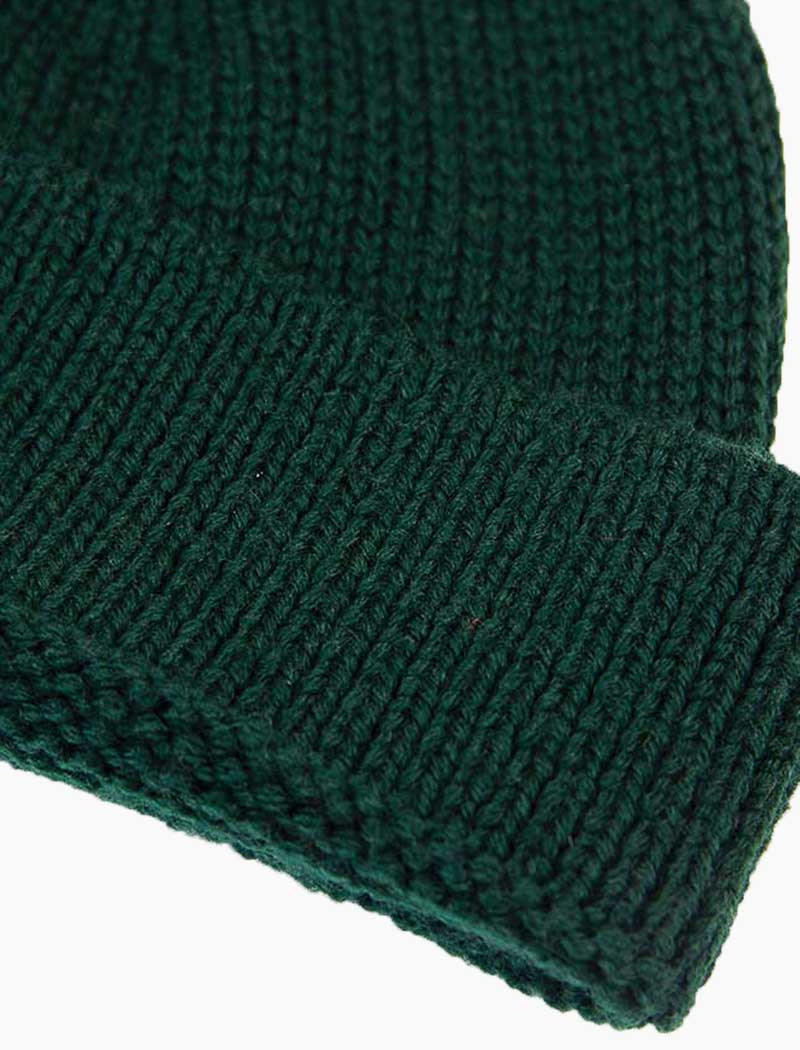 Forest Green Solid Wool Fisherman Beanie | 40 Colori 