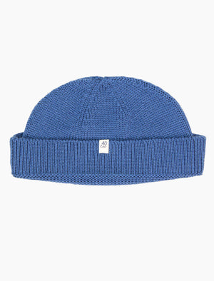 Cadet Blue Solid 100% Wool Fisherman Beanie | 40 Colori