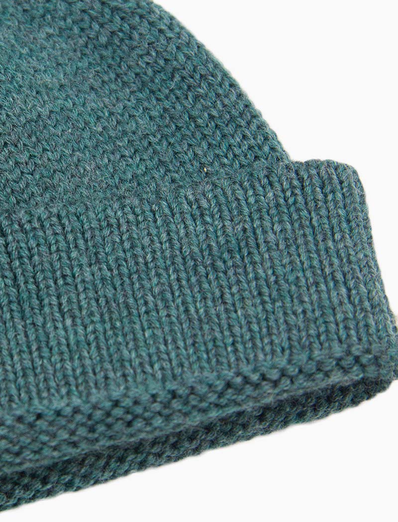 Green Solid 100% Wool Fisherman Beanie | 40 Colori