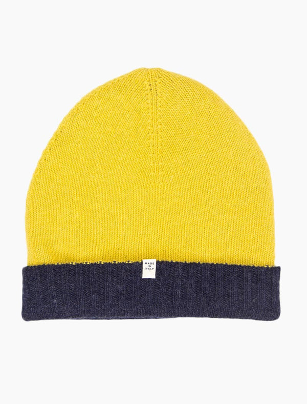 Yellow Logo Cashmere Beanie main image 1