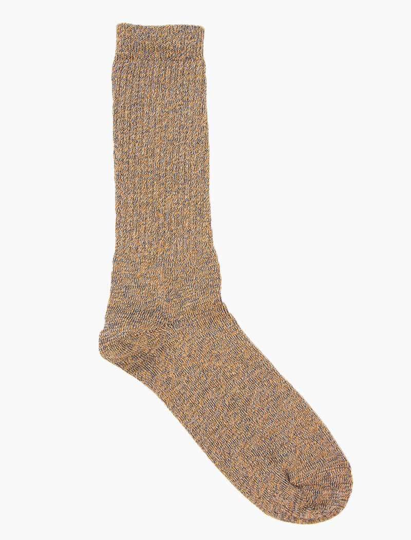 Beige Thick Melange Organic Cotton Socks | 40 Colori