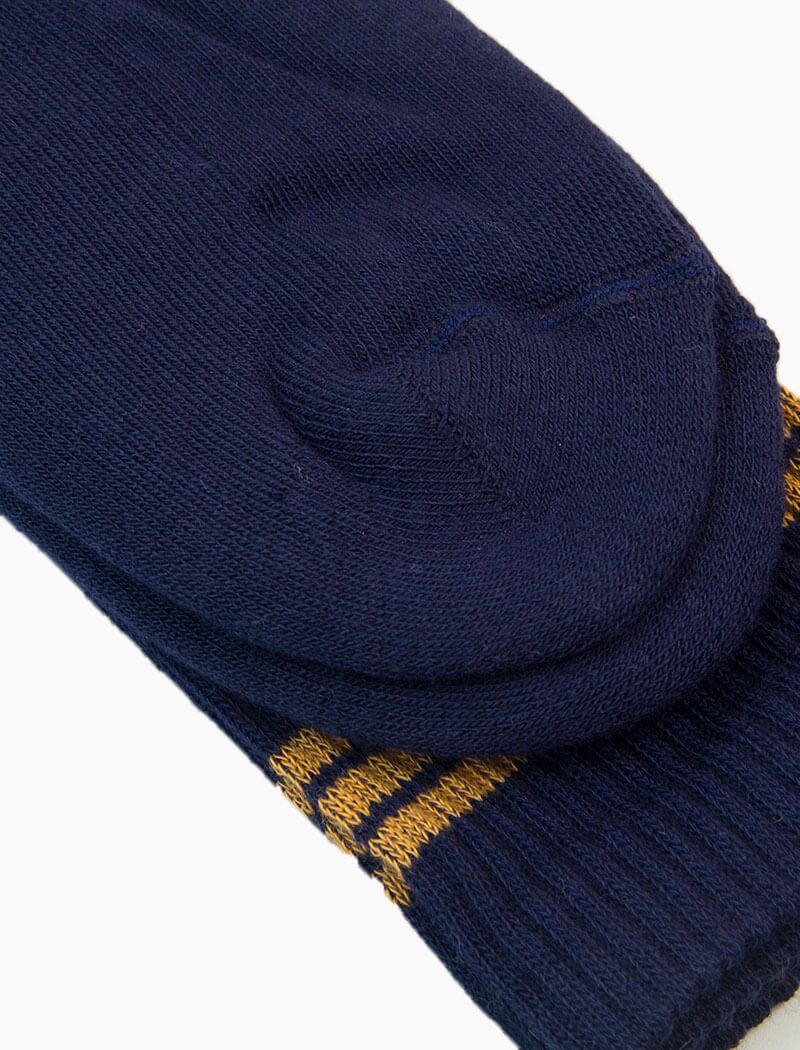 Navy Vintage Sport Organic Cotton Socks | 40 Colori
