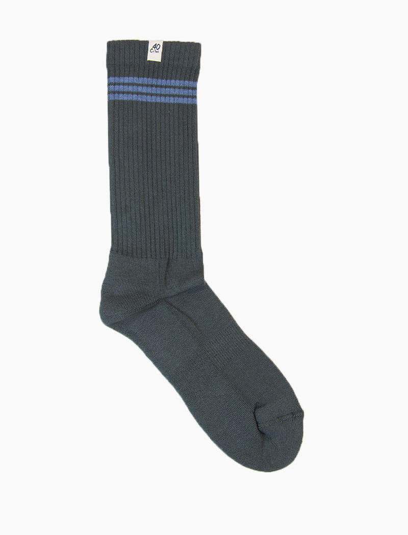 Grey Vintage Sport Organic Cotton Socks | 40 Colori