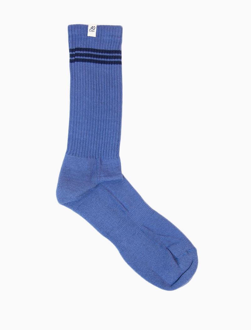 Jeans Blue Vintage Sport Organic Cotton Socks | 40 Colori