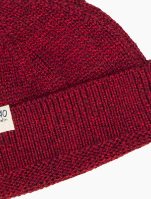 Red Mouline Wool Fisherman Beanie | 40 Colori