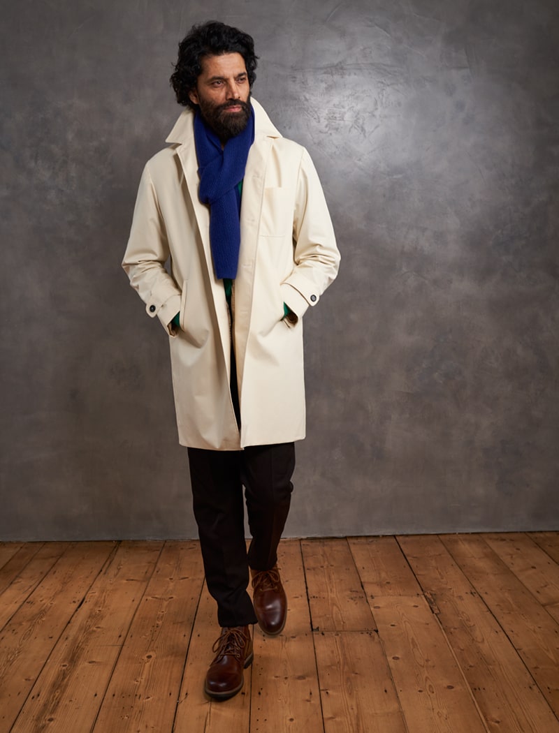 Cream on sale mens coat