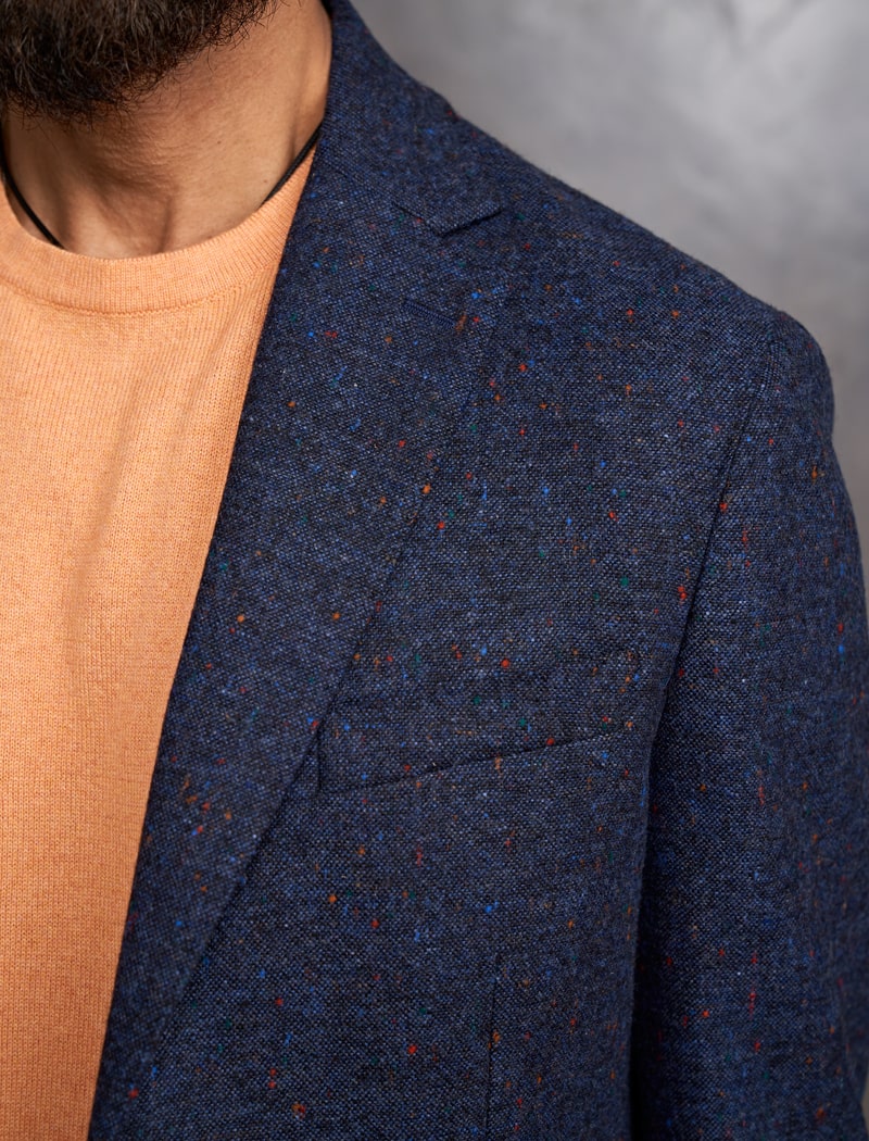 Blue Donegal Wool Blazer