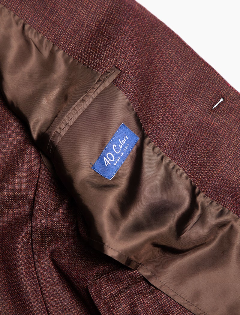 Burgundy Saxony Wool Blazer | 40 Colori 