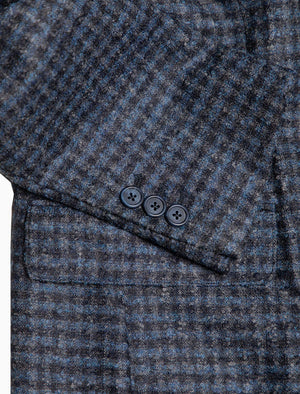 Blue Check Wool Blazer | 40 Colori