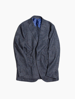 Blue Check Wool Blazer | 40 Colori