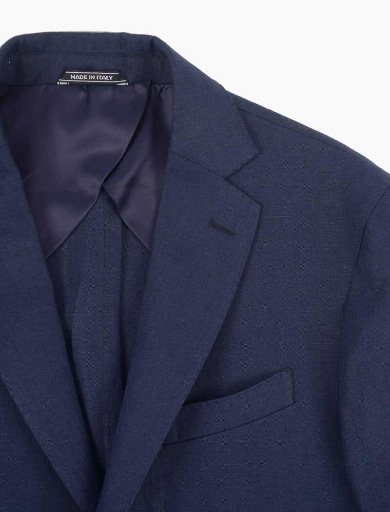 Navy Linen Blazer | 40 Colori