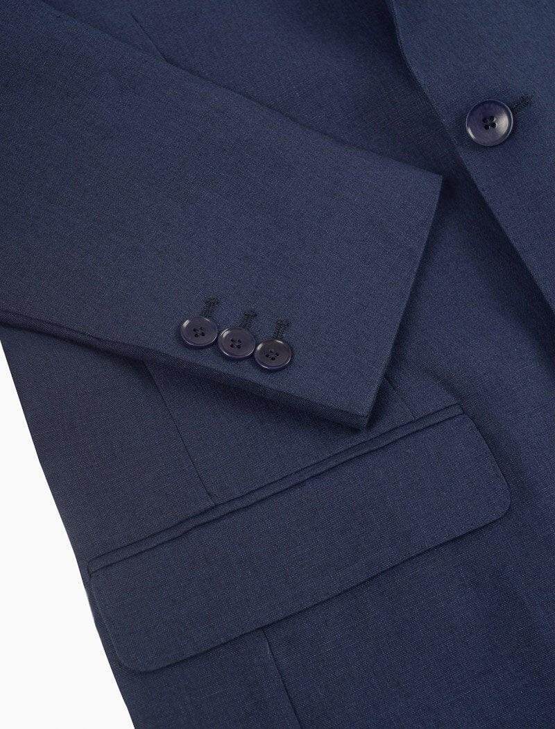 Navy Linen Blazer | 40 Colori